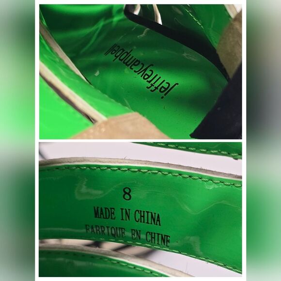 Jeffrey Campbell Dominion Zebra Print Fur Leather Pointy Toe Cut Out Boots Sz 8 - Picture 8 of 9